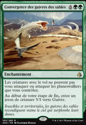 Convergence des guivres des sables
