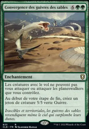 Convergence des guivres des sables