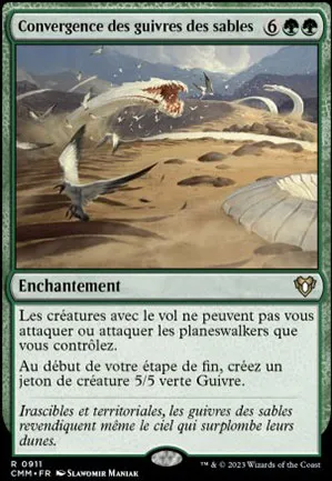Convergence des guivres des sables