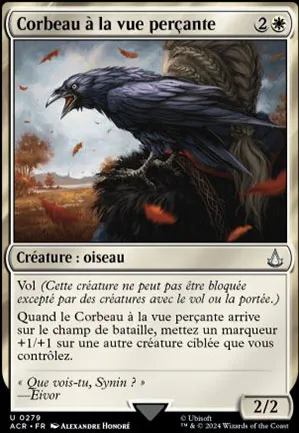 Corbeau à la vue perçante