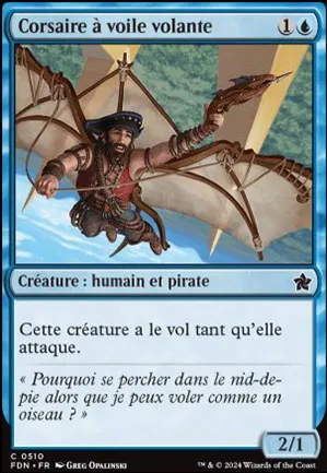 Corsaire a voile volante