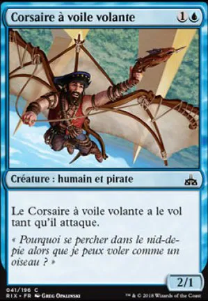 Corsaire a voile volante
