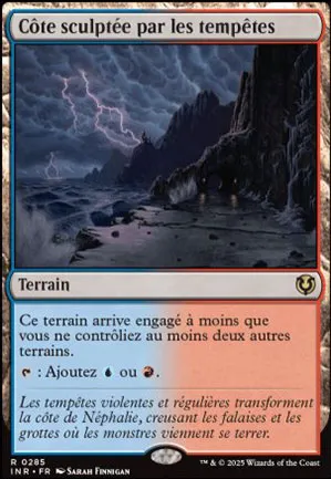 Côte sculptée par les tempêtes