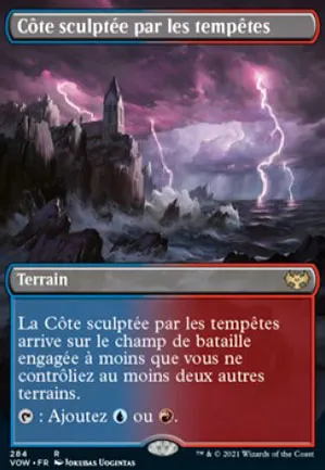Côte sculptée par les tempêtes