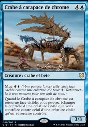 Crabe à carapace de chrome