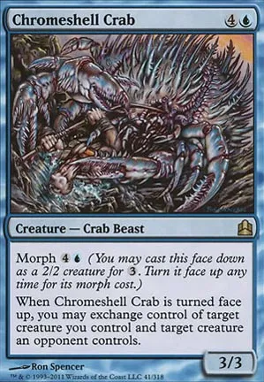Crabe à carapace de chrome
