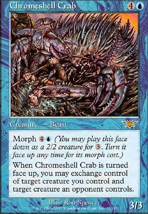 Crabe à carapace de chrome