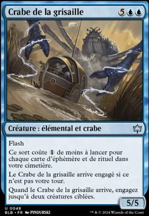 Crabe de la grisaille