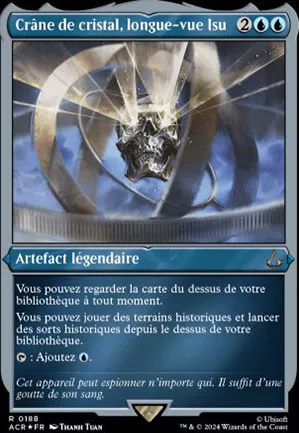 Crâne de cristal, longue-vue Isu