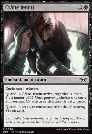 Crâne fendu