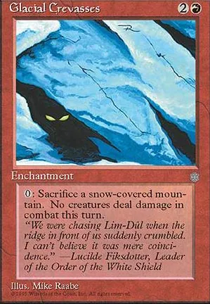 Crevasses glaciaires