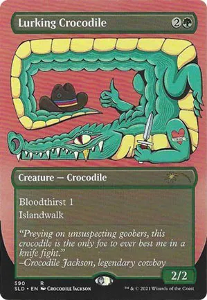 Crocodile en maraude