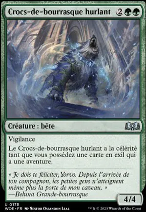 Crocs-de-bourrasque hurlant