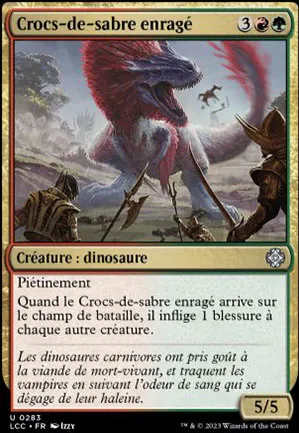 Crocs-de-sabre enragé