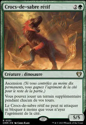Crocs-de-sabre rétif
