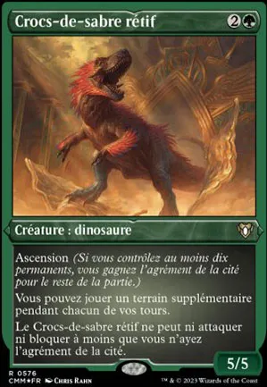 Crocs-de-sabre rétif