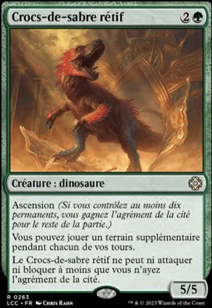 Crocs-de-sabre rétif