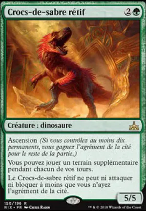 Crocs-de-sabre rétif