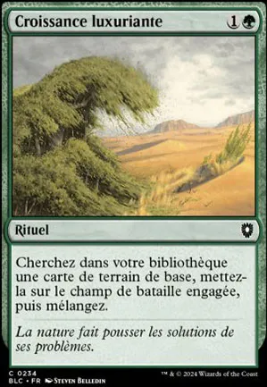 Croissance luxuriante