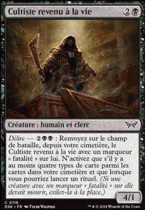 Cultiste revenu à la vie