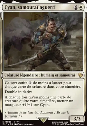 Cyan, samouraï aguerri