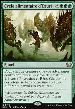 Cycle alimentaire d'Ezuri