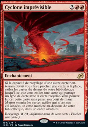 Cyclone imprévisible