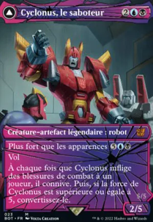 Cyclonus, le saboteur // Cyclonus, combattant cybertronien