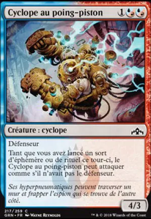 Cyclope au poing-piston