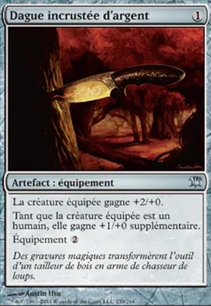 Dague incrustée d'argent