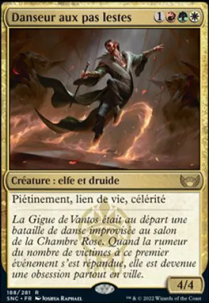 Danseur aux pas lestes