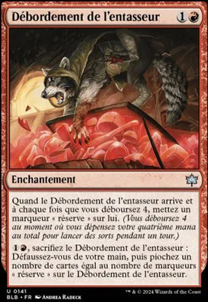 Débordement de l’entasseur