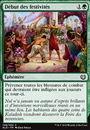 Début des festivités