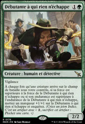Débutante à qui rien n'échappe