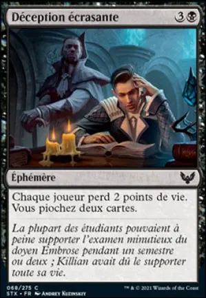 Déception écrasante