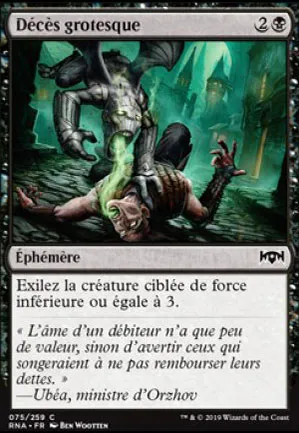 Décès grotesque
