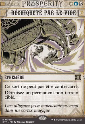 Déchiqueté par le vide