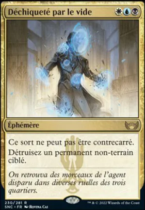 Déchiqueté par le vide