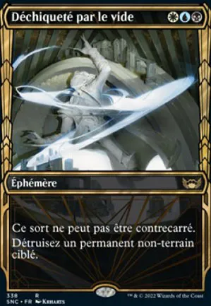 Déchiqueté par le vide