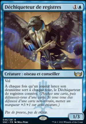 Déchiqueteur de registres