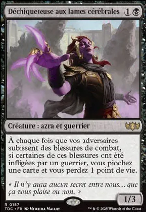 Déchiqueteuse aux lames cérébrales