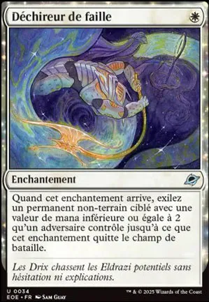Déchireur de faille