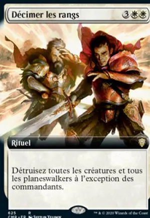 Décimer les rangs