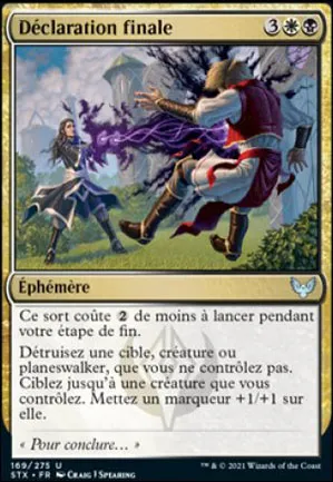 Déclaration finale
