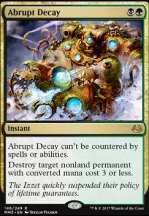 Décomposition abrupte