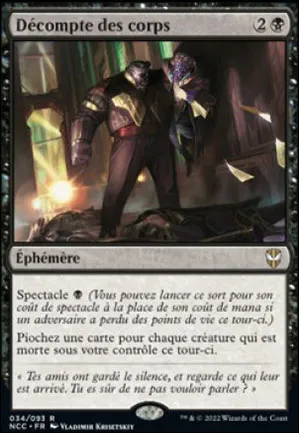 Décompte des corps