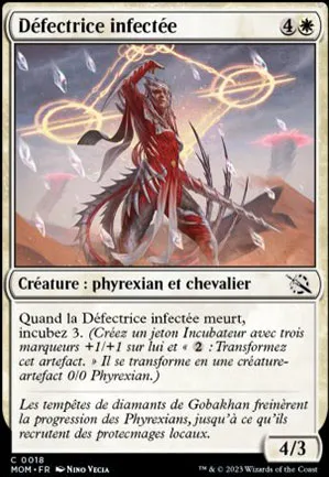 Défectrice infectée