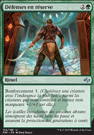 Défenses en réserve