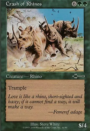Déferlante de rhinocéros
