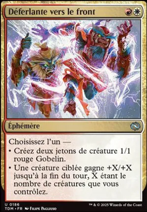 Déferlante vers le front